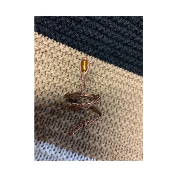 Copper Snake ring - Picture 3 of 3